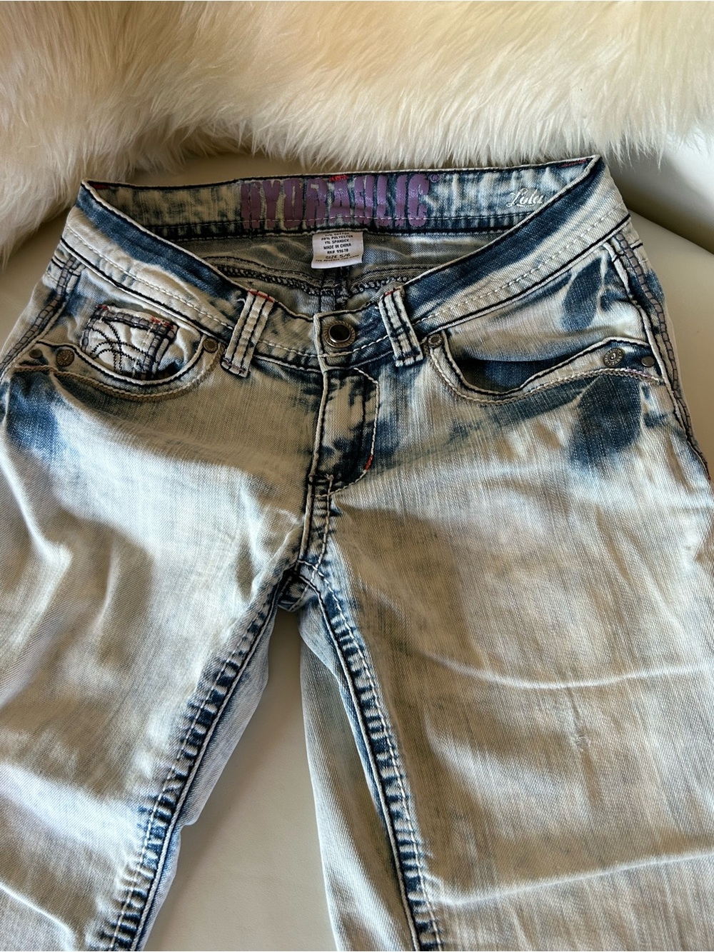 Hydraulic Light Blue Faded Skinny Ankle Jeans